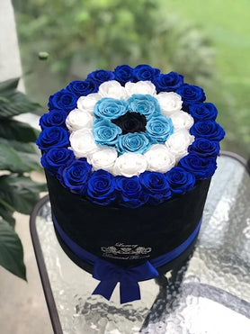 evil eye flower arrangement