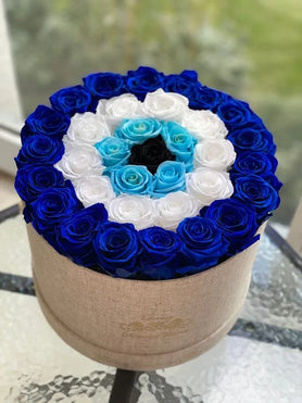 evil eye flower arrangement