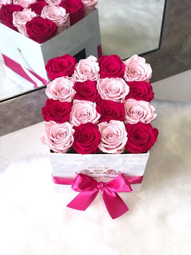 red and pink roses Palm Beach mix roses 