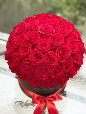 50 red roses