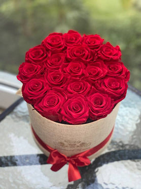 New York red roses box