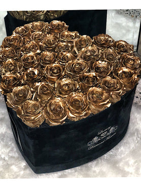 Velvet Heart 30 roses - Luxury Diamond Flowers