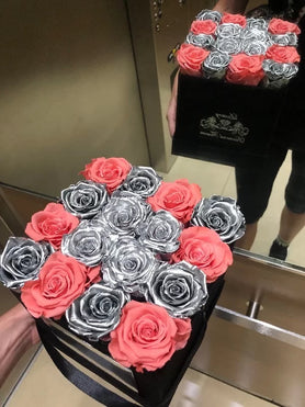 Palm Beach Mix roses Black box